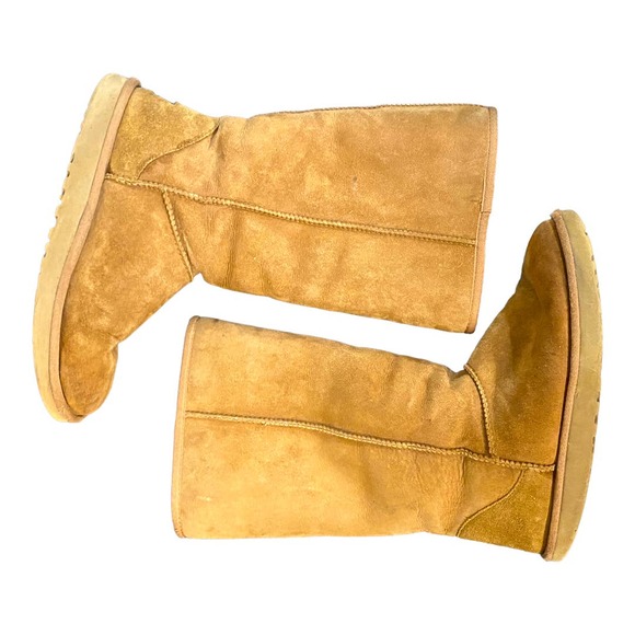 UGG Classic Chestnut Leather Boots size 10 - Picture 5 of 8